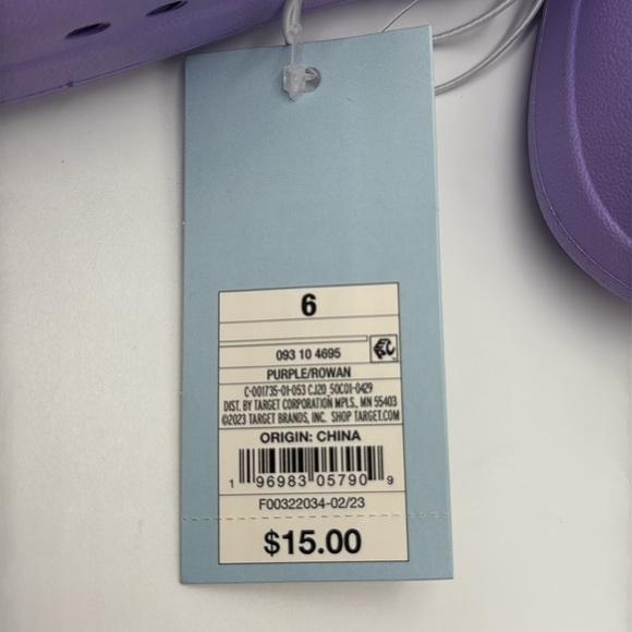 NWT Cat & Jack Toddler Girls Purple Rowan Pull-On Slip On Water Shoes Size 6 - Picture 9 of 10